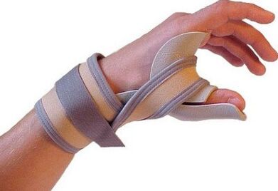 Fijación del pulgar de la mano por lesiones